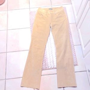 Banana republic suede tan pants fully lined like news side zero